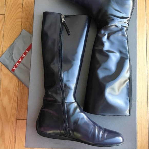 prada flat boots